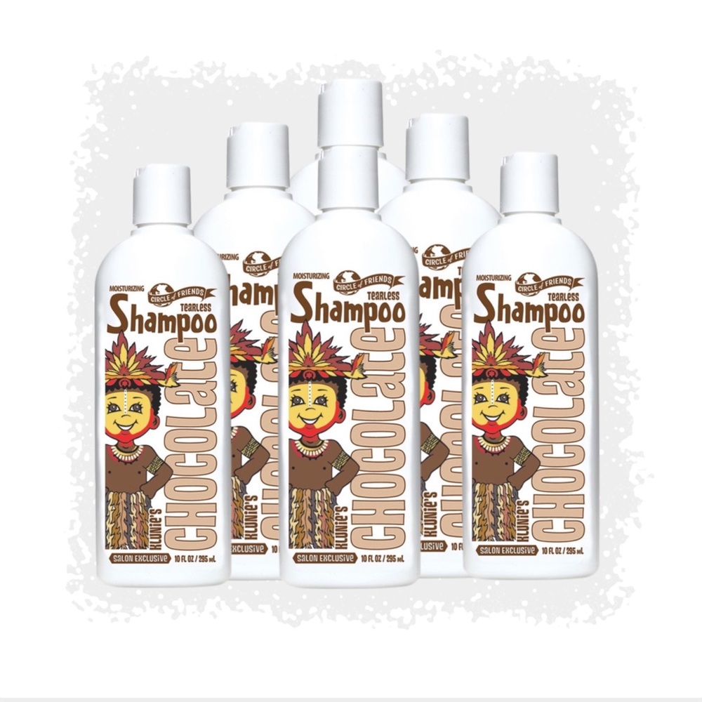 6 bottles  of chocolate shampoo